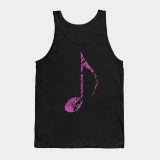 Cool Grunge Music Note Purple Tank Top